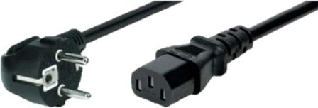 EXC | Powercord | CEE 7/7 - IEC C13 | 3m | Black