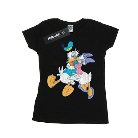 Disney Dam/Dam Donald Och Daisy Duck Kyss Bomull T-shirt