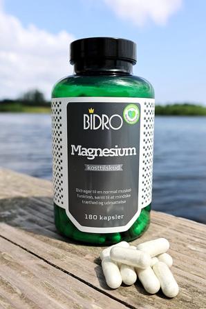 Bidro Magnesium 180 kaps, Helse & Madvarer, Mineraler, Magnesium