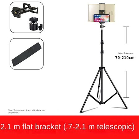 Justerbar Tripod Gulv Tablet Holder Støtte til 4-13 Tommer til iPad Air Pro 12.9 Ligge Ned Beslag Holder~05913