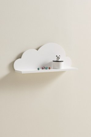 Jotex - Vegghylle Hvit - NUVOLA - Kjøp Barneskap & barnehyller hos Jotex