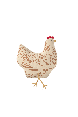 LORENA CANALS Kudde Kyckling Kuddar Unisex Beige 11 cm