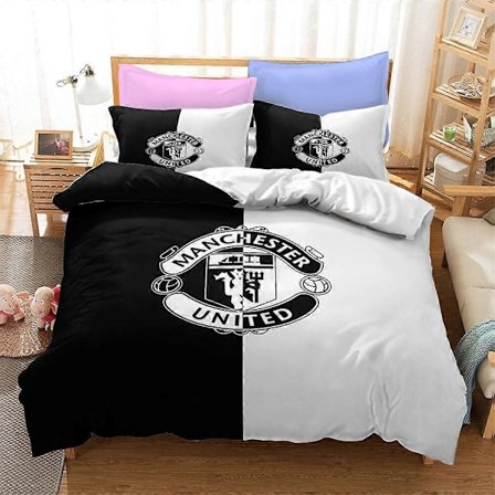 Dynebetræk animationserie 3D digital print basketball serie nedbrushed sengetøj tredelt sæt - perfekt