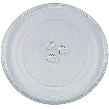Universal Mikrobølgeovn Drejetallerken Glasplade Med 3 Fikseringer, 245 mm LGL