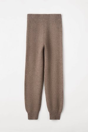 Soft Goat - Track Pants - Women cashmere pants - S - Walnut