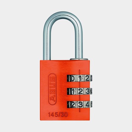 Combination padlock / combination lock ABUS 145/30, Ø5 mm, orange