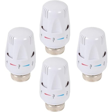 4 STK Termostatisk Hoved Termostatisk Radiatorventil Udskiftningshoved Termostatisk Radiatorventil M30 x 1,5 Termostatisk Radiatorhoved til 