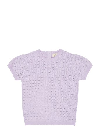 Copenhagen Colors Knitted Pointelle Blouse - Purple - 92