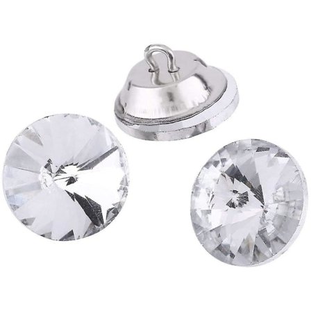 50 stk. Krystal Knapper til Møbelpolstring, 20mm Rhinestone Krystal Runde Knapper