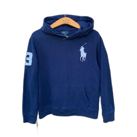 Ralph Lauren Hoodie Big Pony Blå