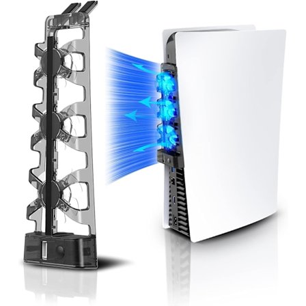 PS5 Kylfläktar, Playstation 5 Kylfläkt Kompatibel med PS5 Skivutgåva och Digital Utgåva