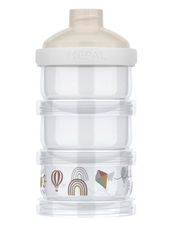 Mepal Mælkepulvertårn Mio Sunshine & Rainbow - Nude - 7.5X7.5X15.8CM