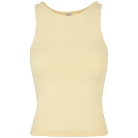 Bygg ditt varumärke Dam/Dam Racerback Tank Top 10 UK Soft Yellow