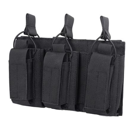Multifunktionell Tillbehörsväska Trippelpåse Nylon Molle Öppen Topp