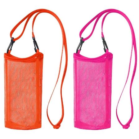 Mesh Straddle Strap Vannflaske Flaskedeksel Koppedesign Beskyttende Deksel Vannkoppdeksel Bag Barn Utendørs Oppbevaringspose 2stk orange