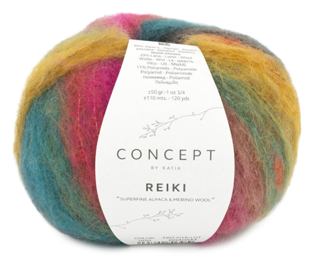 Katia Reiki-Mix Oransje-Grønn 200, 50g