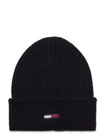 Tjw Flag Beanie Black Tommy Hilfiger