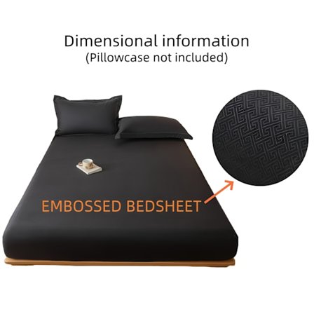 Minimalistisk formsydd laken med full dekning, madrassbeskytter med sklisikker design, hjem og hovedsoverom – ekskluderer putetrekk eller puter