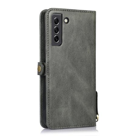 A54 5G - Lyxigt läderplånboksfodral med 2 kortfack Dark green