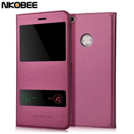 Smartfodral med Fönster & Svarsfunktion för Huawei P8 Lite