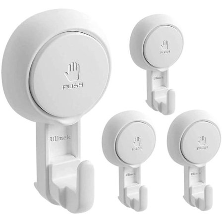 Sett med 4 plast sugekopp kroker Ny sterk sugekopp Suc