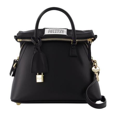 Maison Margiela, Handbag Zwart, Dames, Maat:ONE Size,leer
