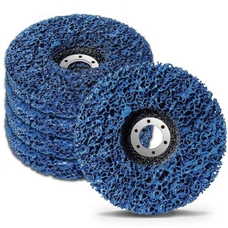 Rengöringsskivor 125 x 22 mm, slipskiva för lackytbehandling slipskiva för vinkelslip - 5-pack lila