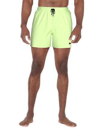 NIKE SWIM Nike Logo Tape Lap 5" Volley Short - Green - L