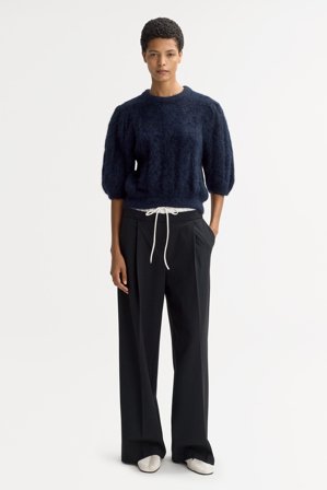 Soft Goat - Alpaca top - Kaschmirpullover für Damen - S - Navy