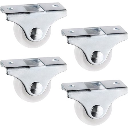 4 faste hjul 25mm plast møbel udskiftning hjul retningsbestemte skuffe hjul