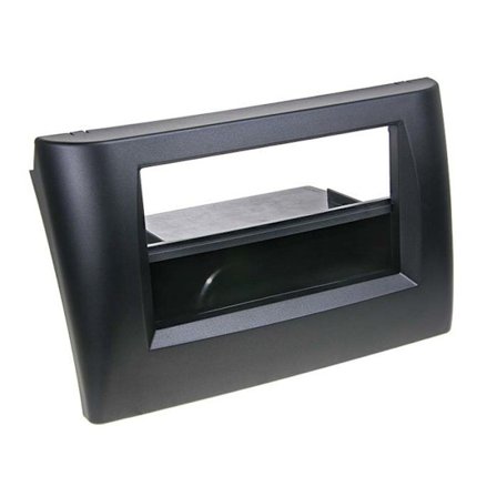 2-DIN frontadapter med förvaringsfack Fiat Stilo svart