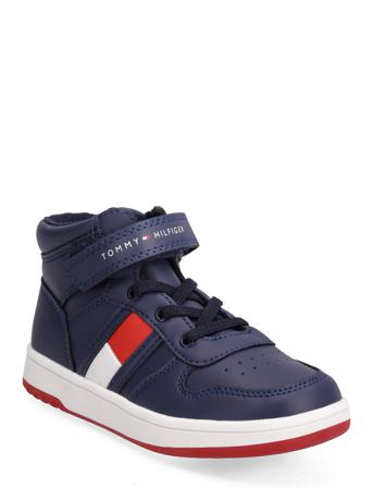 T3B9-32476-1351800- Höga Sneakers Blå Tommy Hilfiger
