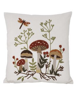 Putetrekk med brodert soppmotiv 1-pk