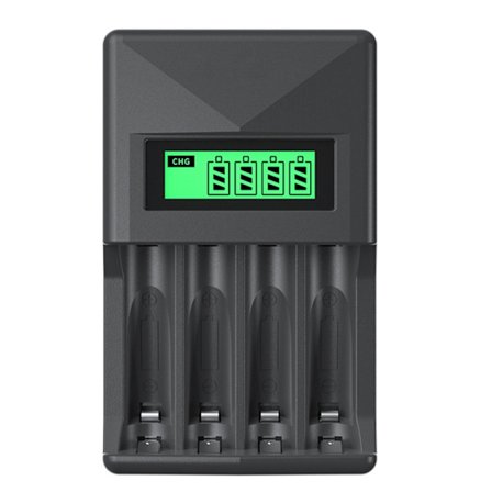 Batterioplader Universaloplader LCD-skærm til genopladelige batterier Ni-MH Ni-Cd AA AAA Overtemperaturbeskyttelse