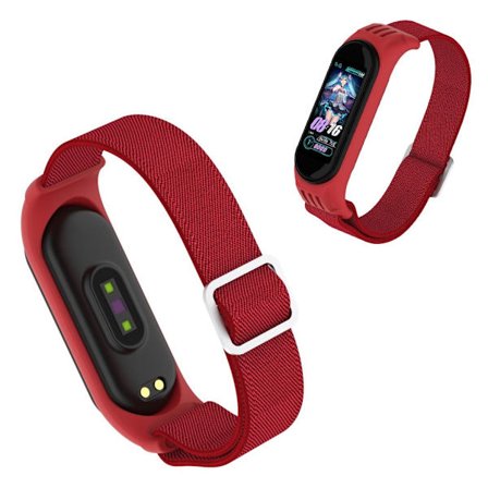 Xiaomi Mi Smart Band 6 / 5 nylon watch band - Red