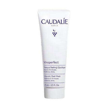 Caudalie Vinoperfect Maschera Peeling con Acido Glicolico 75ml - Esfoliante Illuminante viso