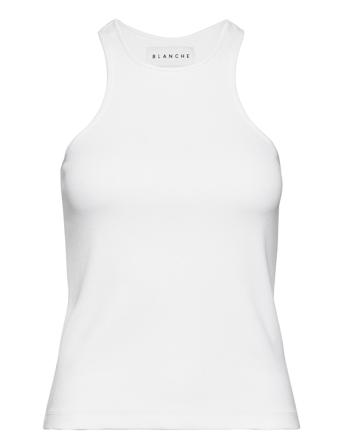 Rosa Rib Tank White Blanche