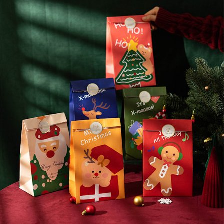 12 stk julegavepose gaveinnpakningspapirpose bursdag