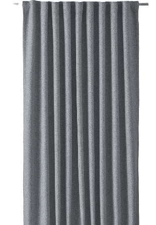 Svanefors Greenwich Gardin2p Gardiner Grå 140x280 cm