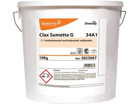 Clax Tvättmedel Clax Sumetta Free pulver, 10 kg - Lyreco - Städ och hygien > Tvättmedel och klädvård > Tvättmedel