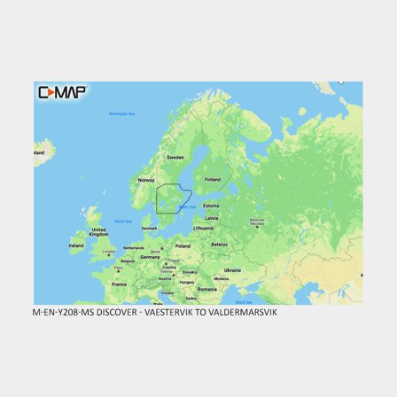 Carte marine électronique C-MAP Discover - Söderhamn - Västervik