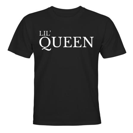 Lil Queen - T-SHIRT - BØRN sort Svart - 142 / 152