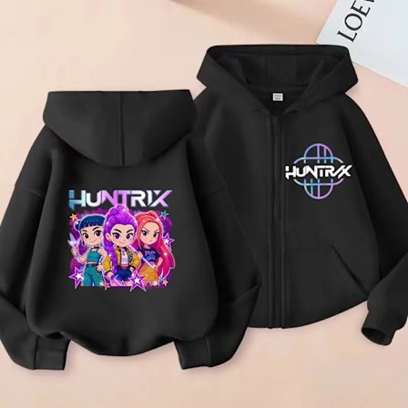 KPop anime koreansk version fashionable herre- og dame casual lynlås hoodie