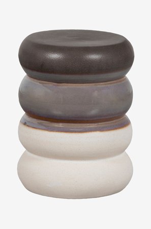 vtwonen - Sivupöytä Bulb keramiikkaa, halkaisija 34 cm - Harmaa - Pikkupöydät - - Homeroom