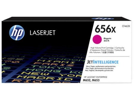 HP 656X - Høy ytelse - magenta - original - LaserJet - tonerpatron (CF463X)
