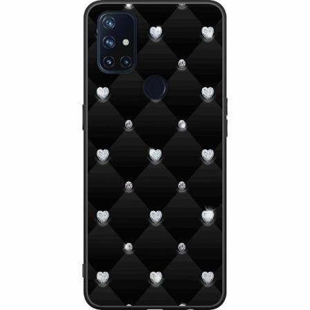 Oneplus Nord N10 5g Svart Skal Diamant Hjärta