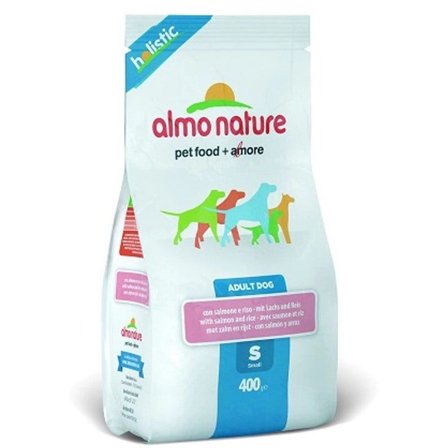 Almo Nature Holistic S Salmone/Riso Crocchette Per Cani Adulti