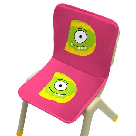 Mr. Bao, monsterbokstavssvamp, stolsdyna i ett stycke, förskolestolskudde, studentstolskudde, ryggstöd