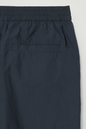 COS Men's Elasticated Cotton Shorts in Blue