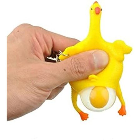 Pieces Muna Kana Purista Stressipallo Avaimenperä Hauska Spoof Hankala Puristuslelut Dekompressiolelut Nipistysdekompressio